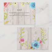 カントリーホワ素朴ッシュウッドストリングライト結婚ズ 名刺 (正面/裏面)