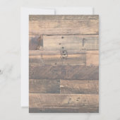 カントリーホースグレーバーンボードリハーサルディナー 招待状 (裏面)