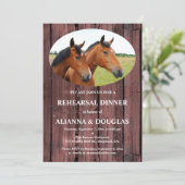 カントリーホースレッドバーンボードリハーサルディナー 招待状 (スタンド正面)