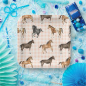 カントリーホース紙プレート ペーパープレート (パーティー)