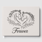 カントリーホース素朴ウェスタンエレガントな結婚式 ゲストブック (正面)