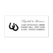 カントリーホース素朴シューズ差出人住所 セルフインキングスタンプ (デザイン)