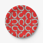 カントリーホース靴パーティー紙プレート ペーパープレート (正面)