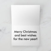 カントリーホームラージフォントクリスマスカード シーズンカード (内部)