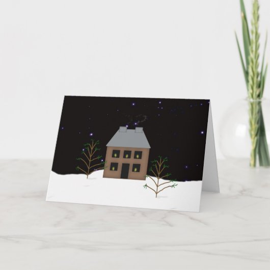 カントリーホームラージフォントクリスマスカード シーズンカード (正面)