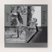 "カントリーホーム"トラクターバーンコラージュ ジグソーパズル (横)