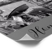 "カントリーホーム"トラクターバーンコラージュ ポスター (角)