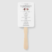 カントリーボホバラフローラ結婚式 プログラムファン ハンドファン (裏面)