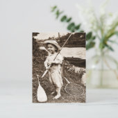 カントリーボーイヴィンテージ魚釣りオンミシシッピ ポストカード (スタンド正面)