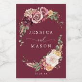 カントリーボー素朴ー結婚式の引き出物ミニワインラベル ワインラベル (シングルラベル)