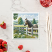 カントリーポニーホースバースデーパーティー スタンダードカクテルナプキン (インサイチュ)