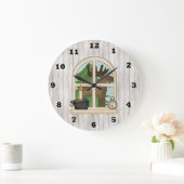 カントリーマウス窓の壁時計 ラージ壁時計 (ホーム)