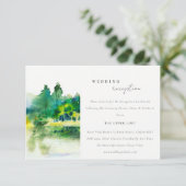 カントリーマウンテンリバーランドスケープウェディングレセプション エンクロージャーカード (スタンド正面)