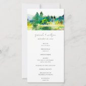 カントリーマウンテンリバーランドスケープ結婚式 プログラム (正面)