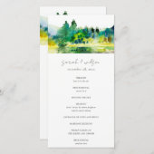 カントリーマウンテンリバーランドスケープ結婚式 プログラム (正面/裏面)