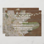 カントリーマウンテン結婚ズエデルワイスの招待状 招待状 (正面/裏面)