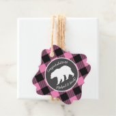 カントリーママベビーベビーシャワー少女ピンク フェイバータグ (インサイチュ)