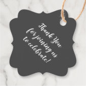 カントリーママベビーベビーシャワー少女ピンク フェイバータグ (裏面)