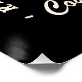 カントリーママ女性のカーボーイウェスタン引用文ブラック ポスター (コーナー)