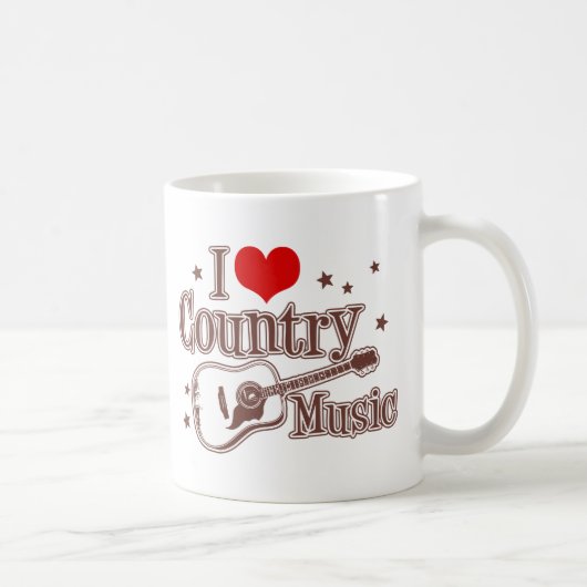 カントリーミュージックが大好き コーヒーマグカップ (右)