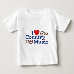 カントリーミュージックが大好き ベビーTシャツ