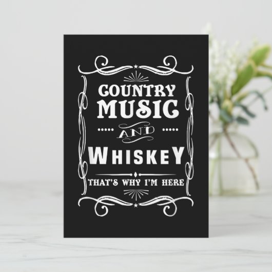 カントリーミュージックとウィスキーだから私はここに来た サンキューカード (スタンド正面)