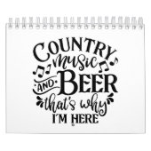 カントリーミュージックとビールカントリーミュージックアイディア カレンダー (カバー)