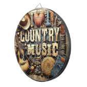 カントリーミュージックをテーマにしたヨガマット。 ダーツボード (正面右)