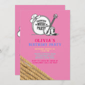 カントリーミュージックガールバースデーパーティーの招待 招待状 (正面/裏面)