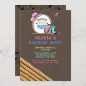 カントリーミュージックガールバースデーパーティー 招待状 (正面/裏面)