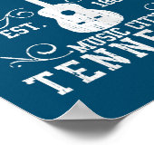 カントリーミュージックシティナッシュビルギターテネシー ポスター (角)