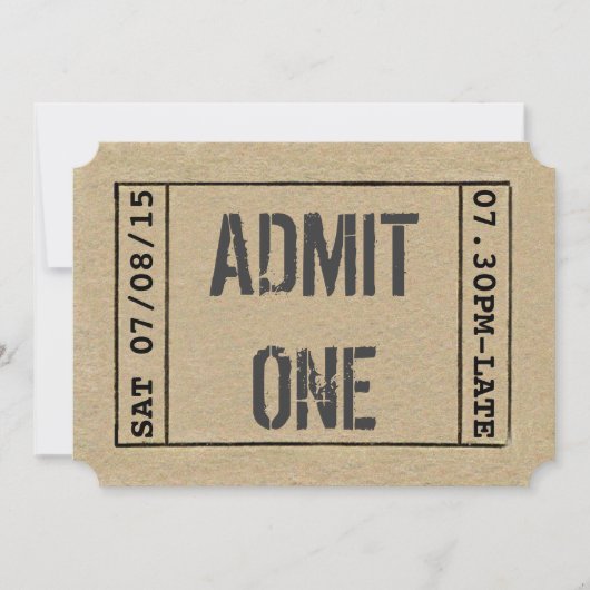 カントリーミュージックテールゲートパーティー 招待状 (正面)