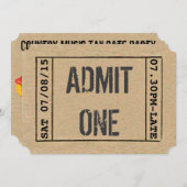 カントリーミュージックテールゲートパーティー 招待状 (正面/裏面)