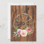 カントリーミュージックパーティー 馬 ライト ブーツ 参加 招待状 (裏面)