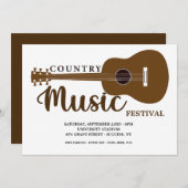 カントリーミュージックフェスティバル招待状 招待状 (正面/裏面)