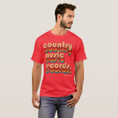 カントリーミュージックレコードの友達 Tシャツ (正面フル)