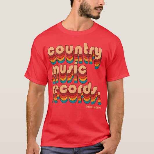 カントリーミュージックレコードの友達 Tシャツ (正面)