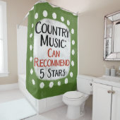 カントリーミュージックレビュー5つ星シャワーカーテン シャワーカーテン (インサイチュ)