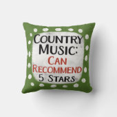 カントリーミュージックレビュー5スター装飾用クッション クッション (裏面)