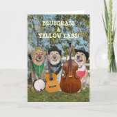 カントリーミュージック及び実験室のカスタマイズ可能な誕生日 カード (正面)