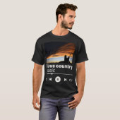 カントリーミュージック大好き Tシャツ (正面フル)