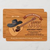 カントリーミュージック招待状 招待状 (正面/裏面)