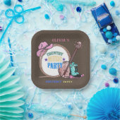 カントリーミュージック誕生日パーティー ペーパープレート (パーティー)