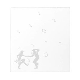 カントリーミュージック踊りミュージックノートメモ ノートパッド