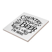 カントリーミュージック&ビールカントリーミュージックアイディア タイル (側面)