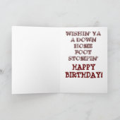 カントリーミュージック「ブーツ」カード カード (内部)