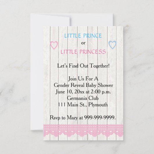 カントリーメイソンジャーベビーリビール招待状 招待状 (裏面)