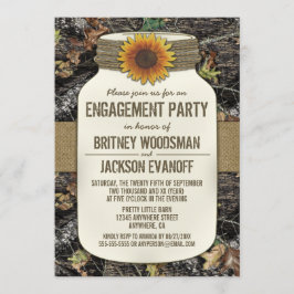 カントリーメイソンジャー迷彩柄従事パーティの招待状 招待状