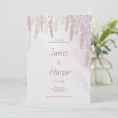 カントリーメイブピンクミントグリーン結婚フローラ 招待状 (スタンド正面)