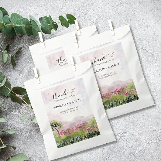 カントリーメドウウォーター色ほこりっぽいバラありがとう フェイバーバッグ